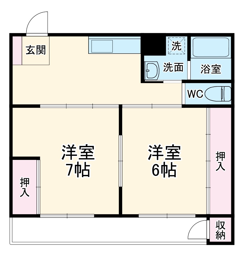 第一太田コーポの間取り