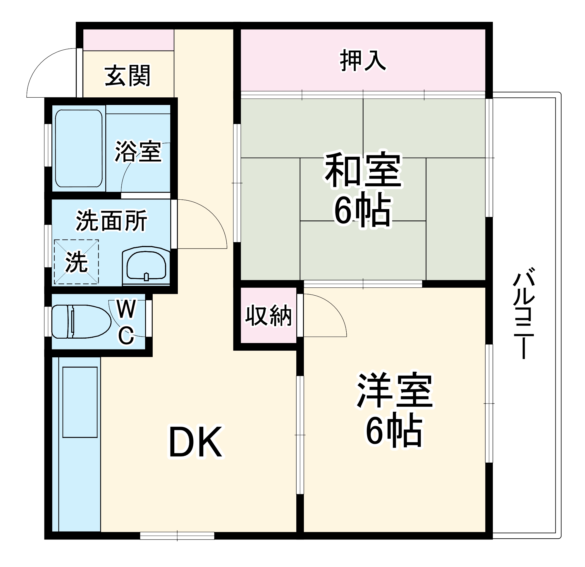 第一太田コーポの間取り