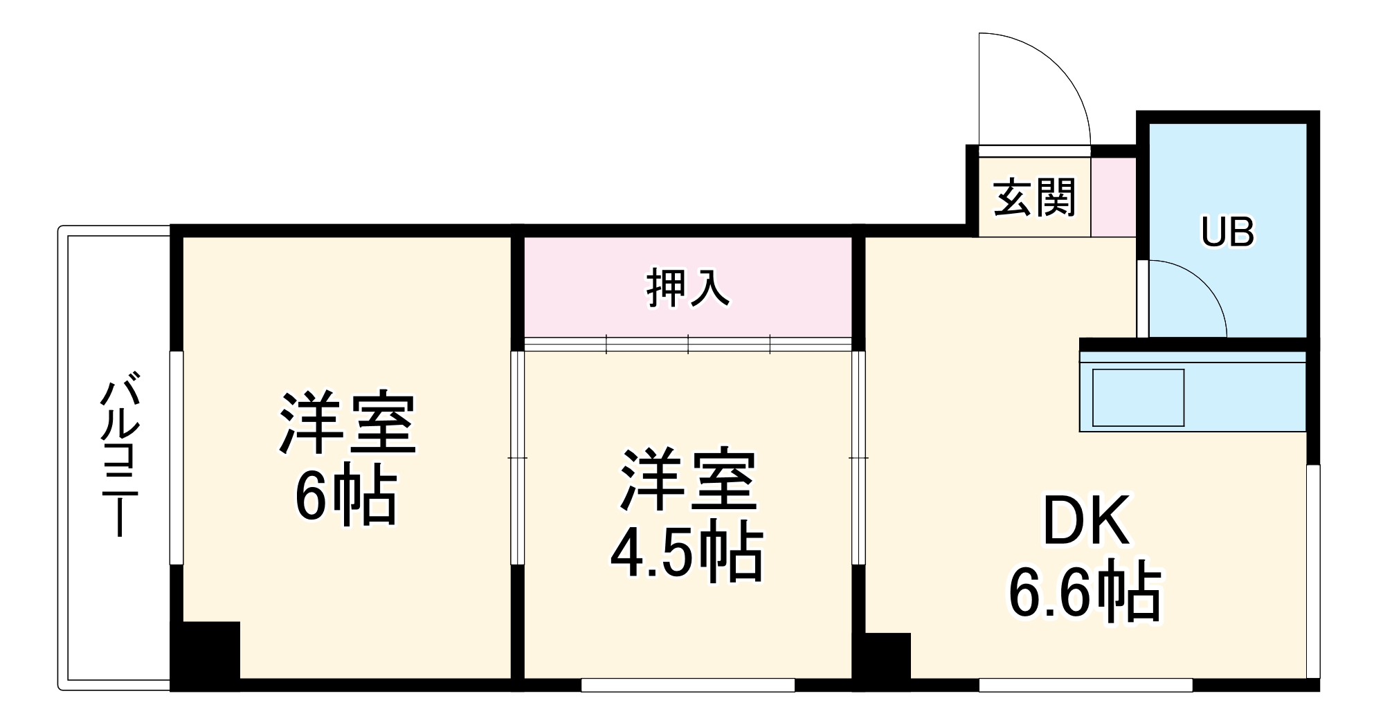 白山パレドールの間取り