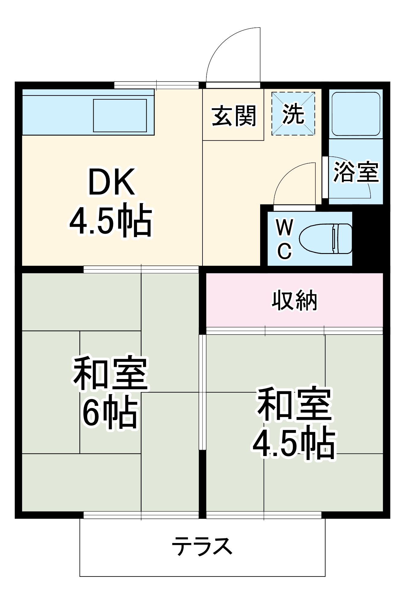 ハイツ中島の間取り