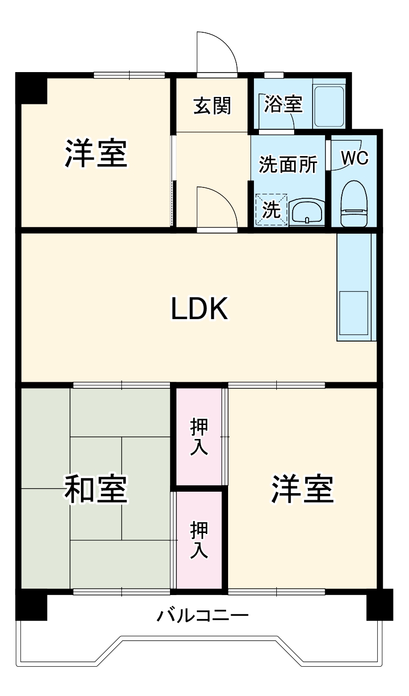 第2信栄ハイツの間取り