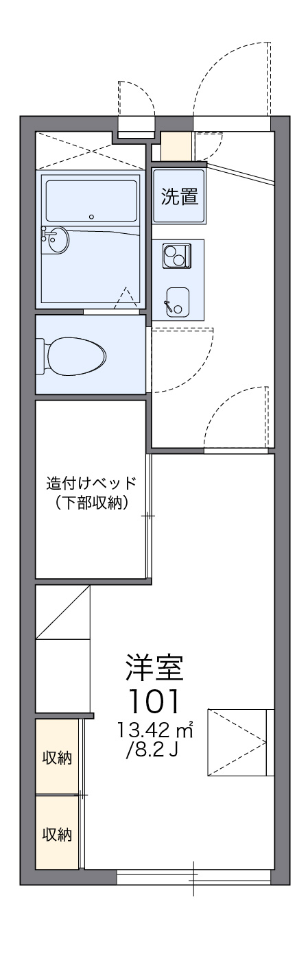 レオパレスさくらの間取り