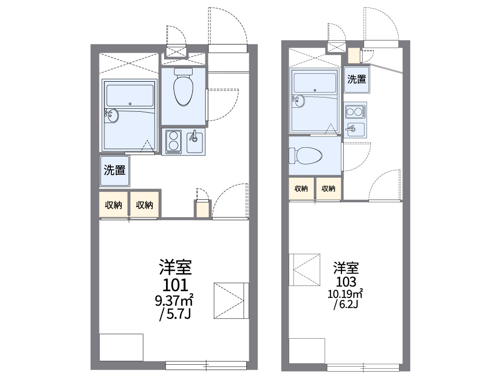 レオパレス一の宮の間取り