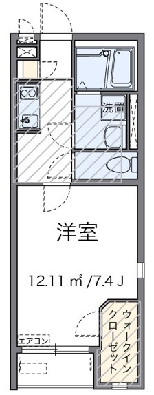 レオネクストコーポ 地純の間取り