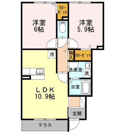 アドラブールの間取り