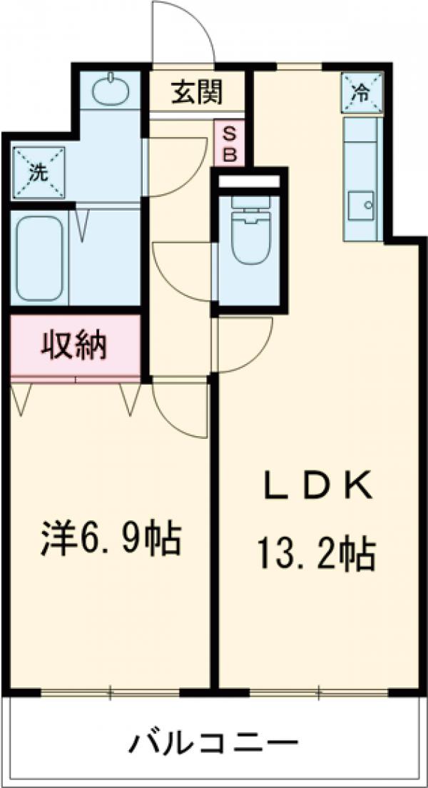 リバーサイド天神の間取り