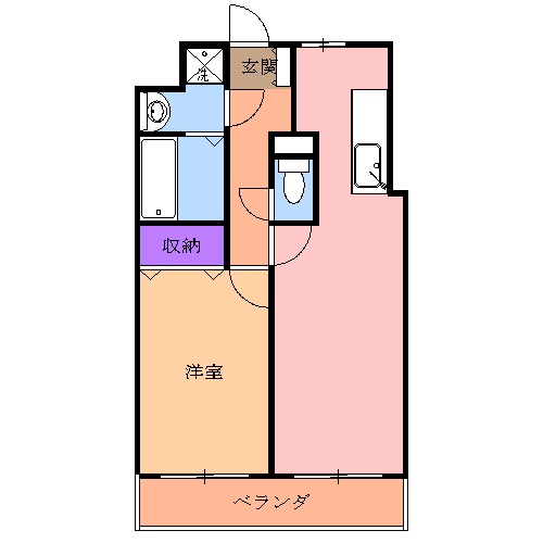 リバーサイド天神の間取り
