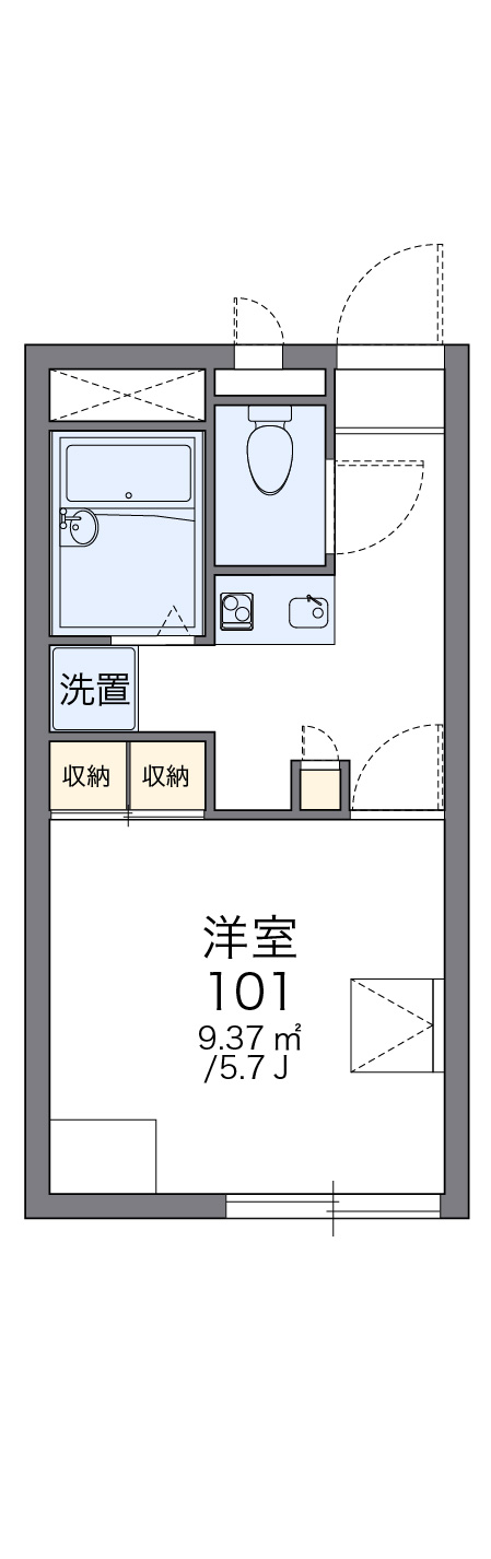 レオパレスコンフォート・TⅠの間取り