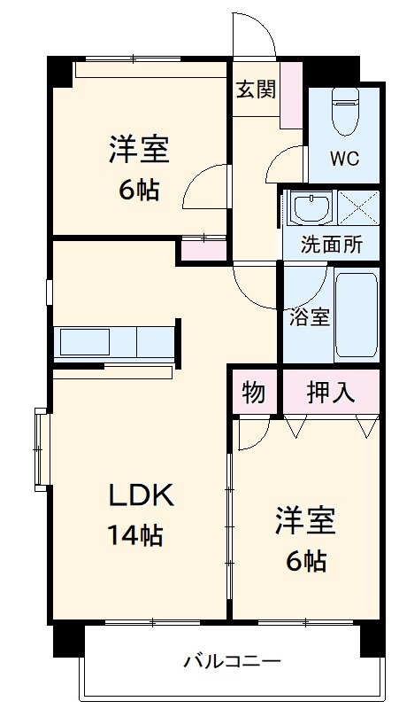 メゾンローズの間取り