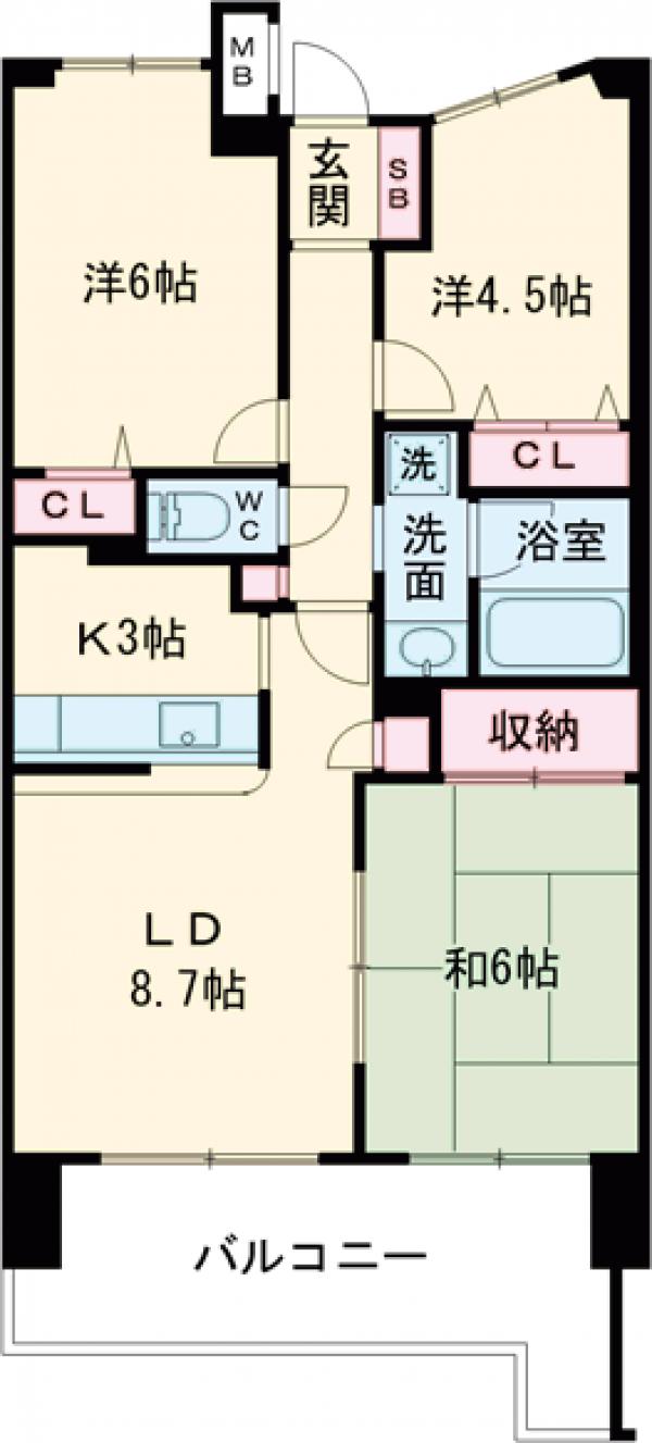ライオンズプラザ亀有の間取り