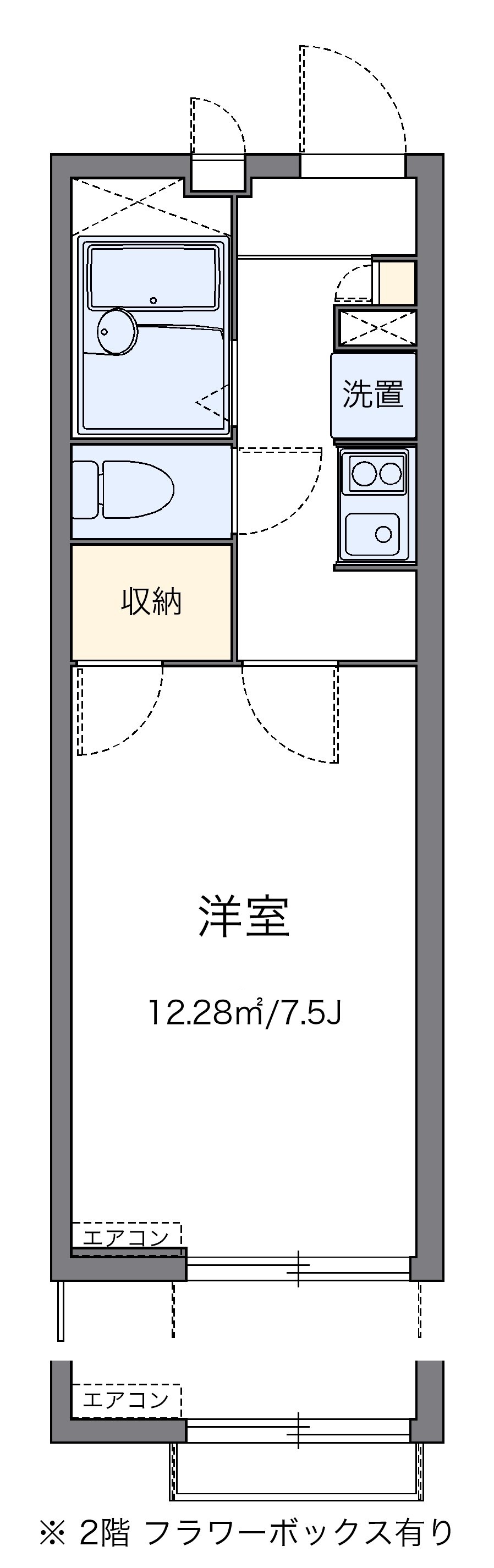 レオパレスHK寿町の間取り