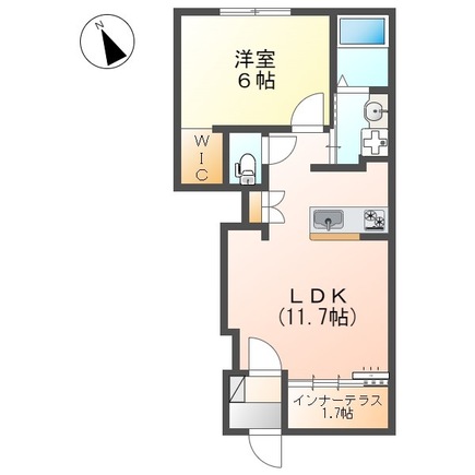 ボナール花崎Bの間取り