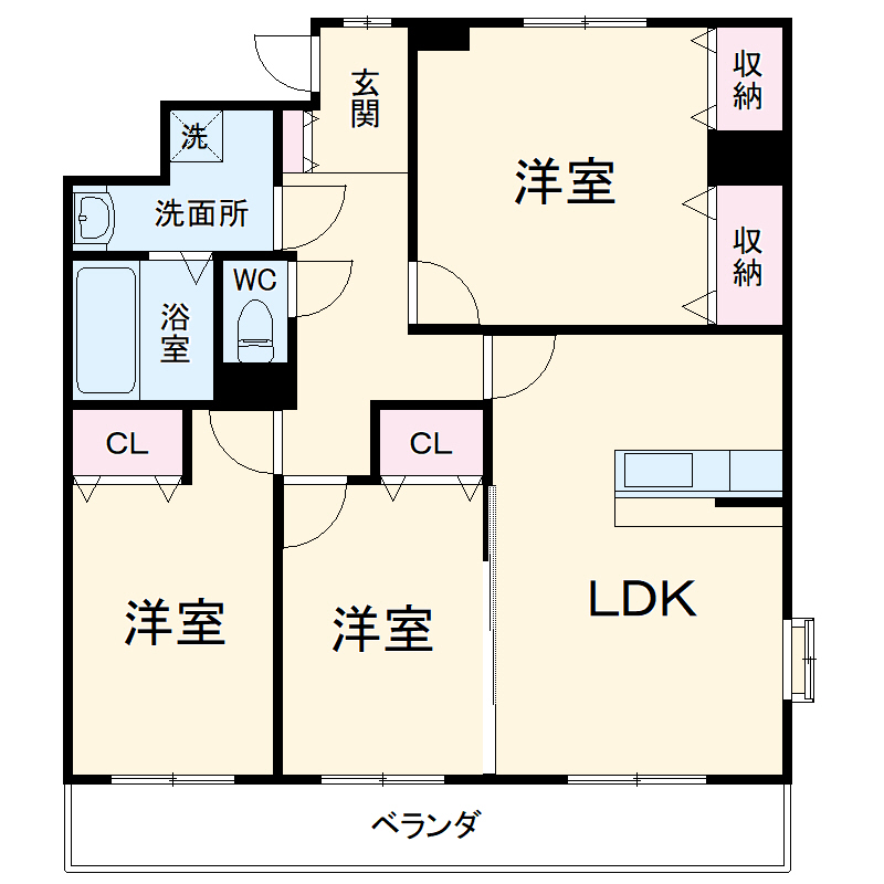 リバーサイド天神の間取り