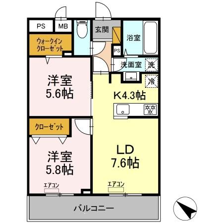 AGREVEの間取り