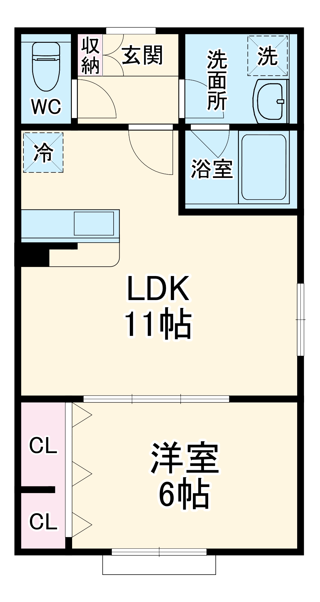 プレジール曽根東町の間取り