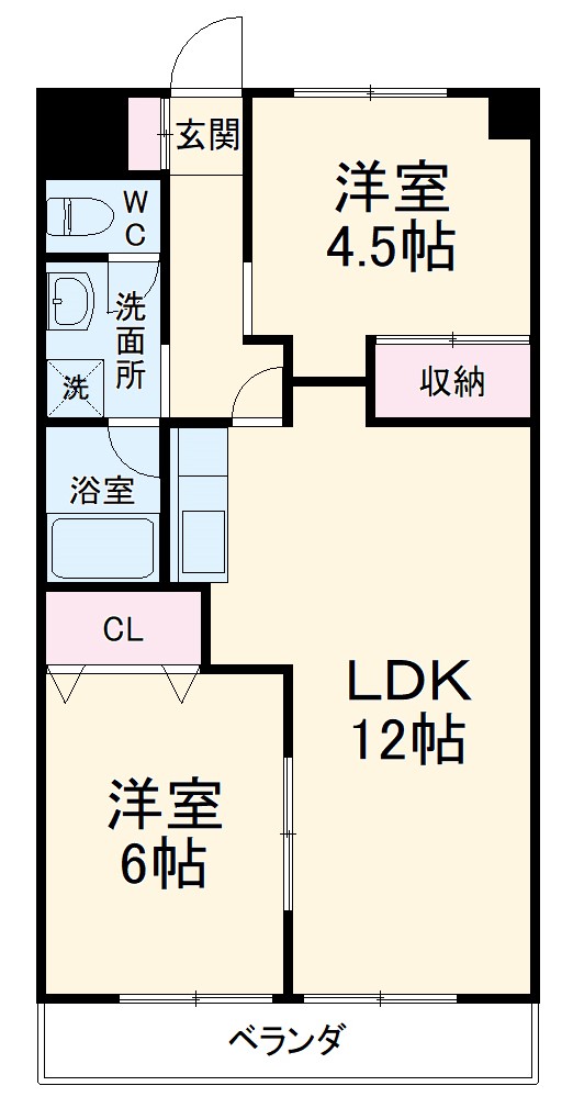 メゾン石橋の間取り