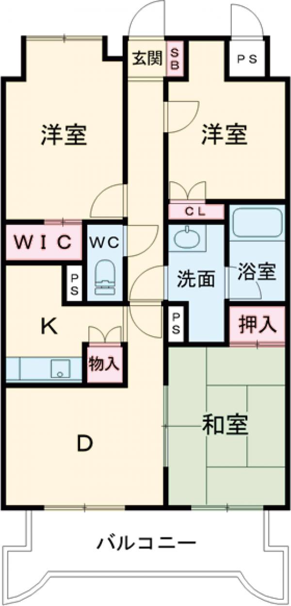 グランスクエア赤塚の間取り