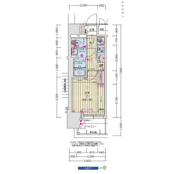 プレサンス大正フレンジの間取り