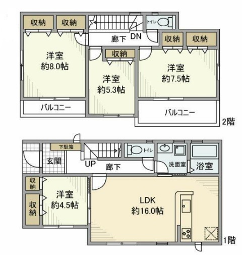 富士見町戸建の間取り