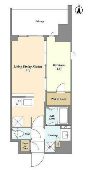 グランカーサ三ノ輪Ⅴの間取り
