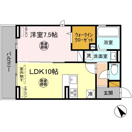 D-ROOM花園の間取り