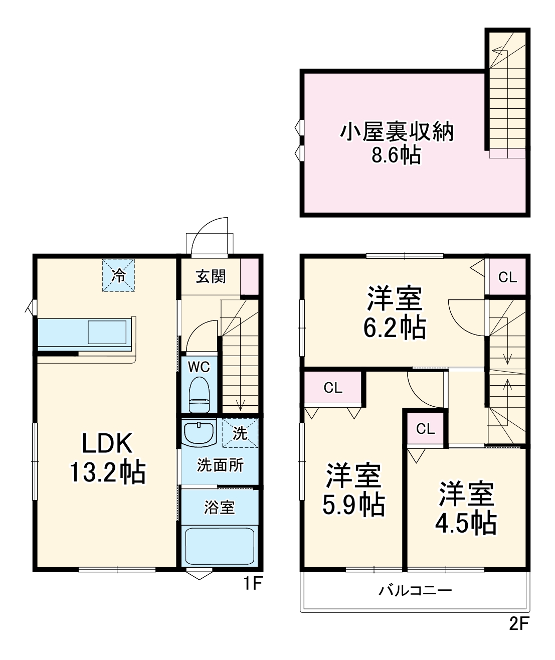 レアソラーナ青葉の間取り