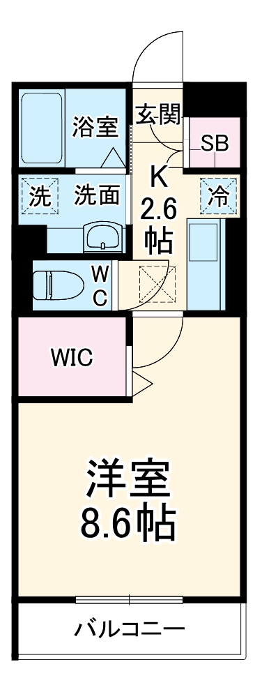 コアロード Dの間取り