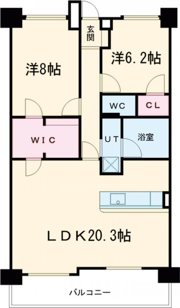 プライムスクエアー宇都宮桜の間取り