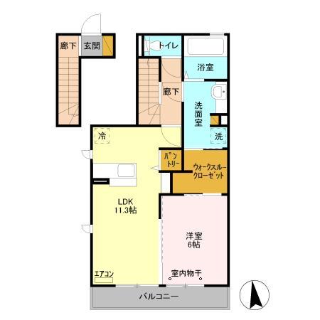 エスポワール Aの間取り