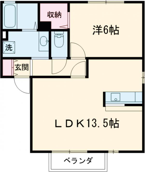 操コーポの間取り