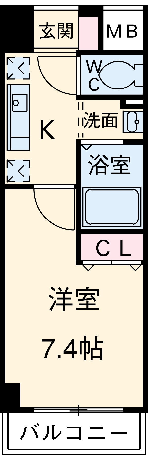 アンクレージュ西船橋の間取り