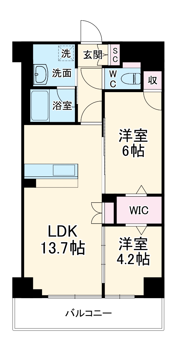 トリニティ豊中本町の間取り
