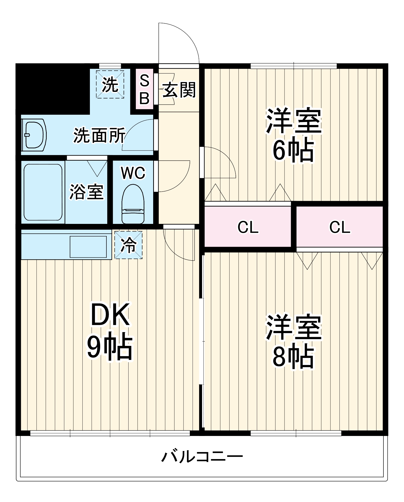 シーフォートロワイヤルの間取り