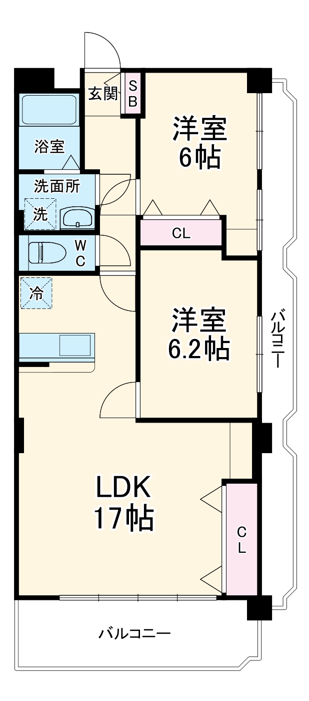 長良パークマンションの間取り