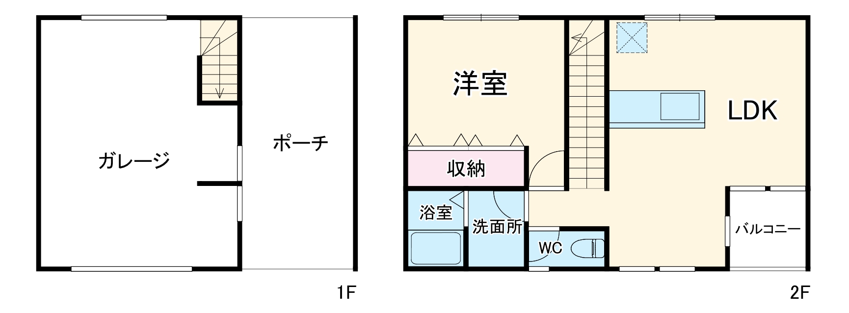 ガレージハウス湘南ベースONEの間取り