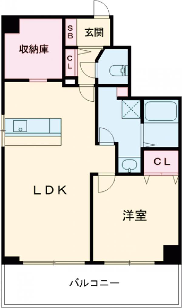 パインフィールド二条城の間取り