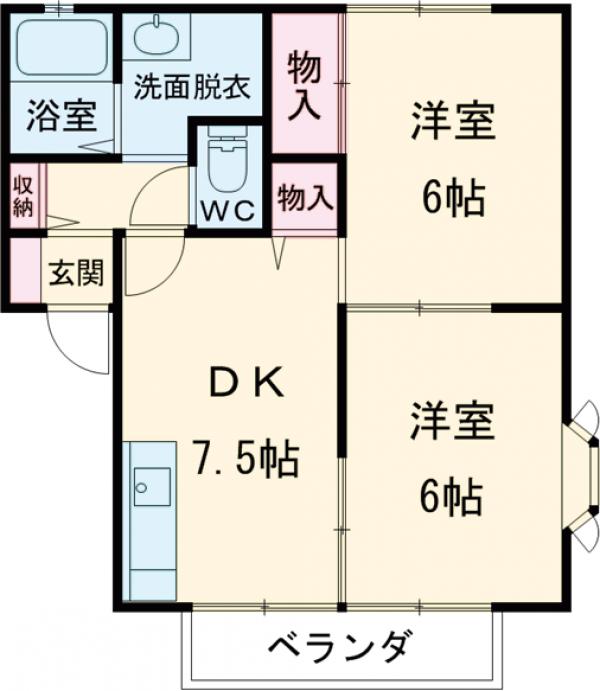 サンハイツアーデルⅤの間取り