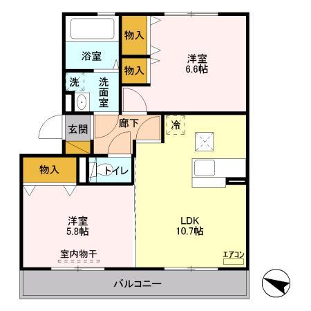 ボヌールおおたかの森Ⅰの間取り