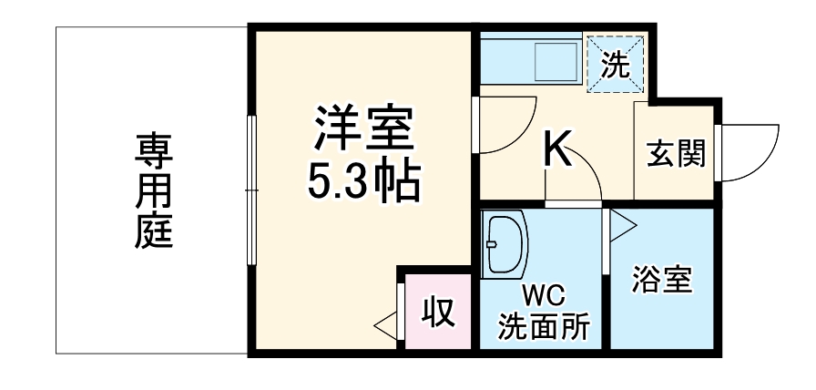 アパートメント二条城の間取り