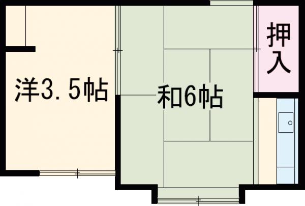 プチハウス等持院の間取り
