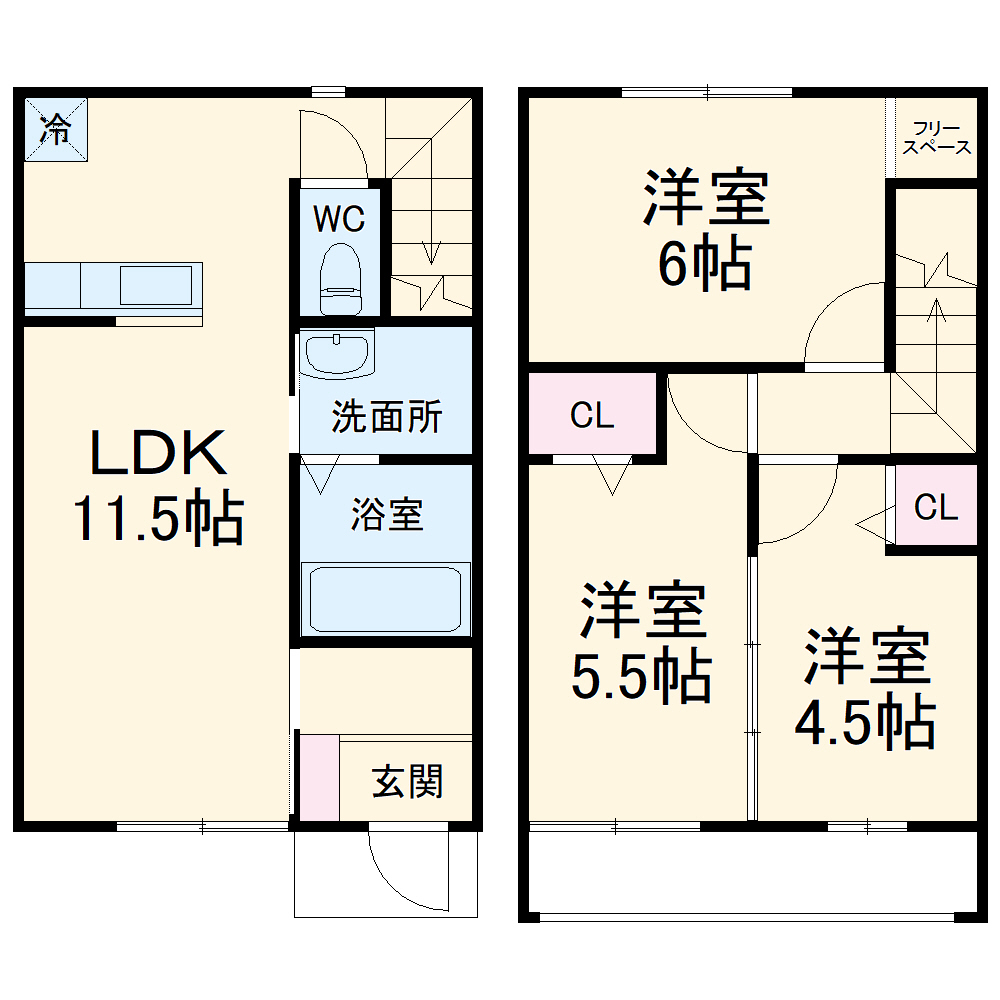 フェニックス麻の間取り