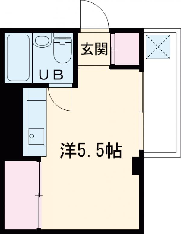 エレガンス三宿の間取り