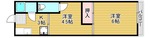 西取石Bハイツの間取り