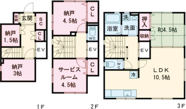 CLASSY COURTの間取り