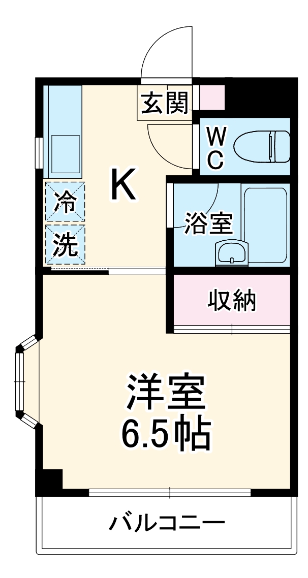 相模大野の完工年月(1987年3月)築の賃貸マンションの間取り