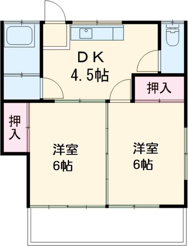 古沢荘の間取り
