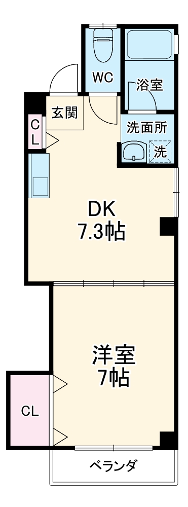 ウエストフロント桜山の間取り