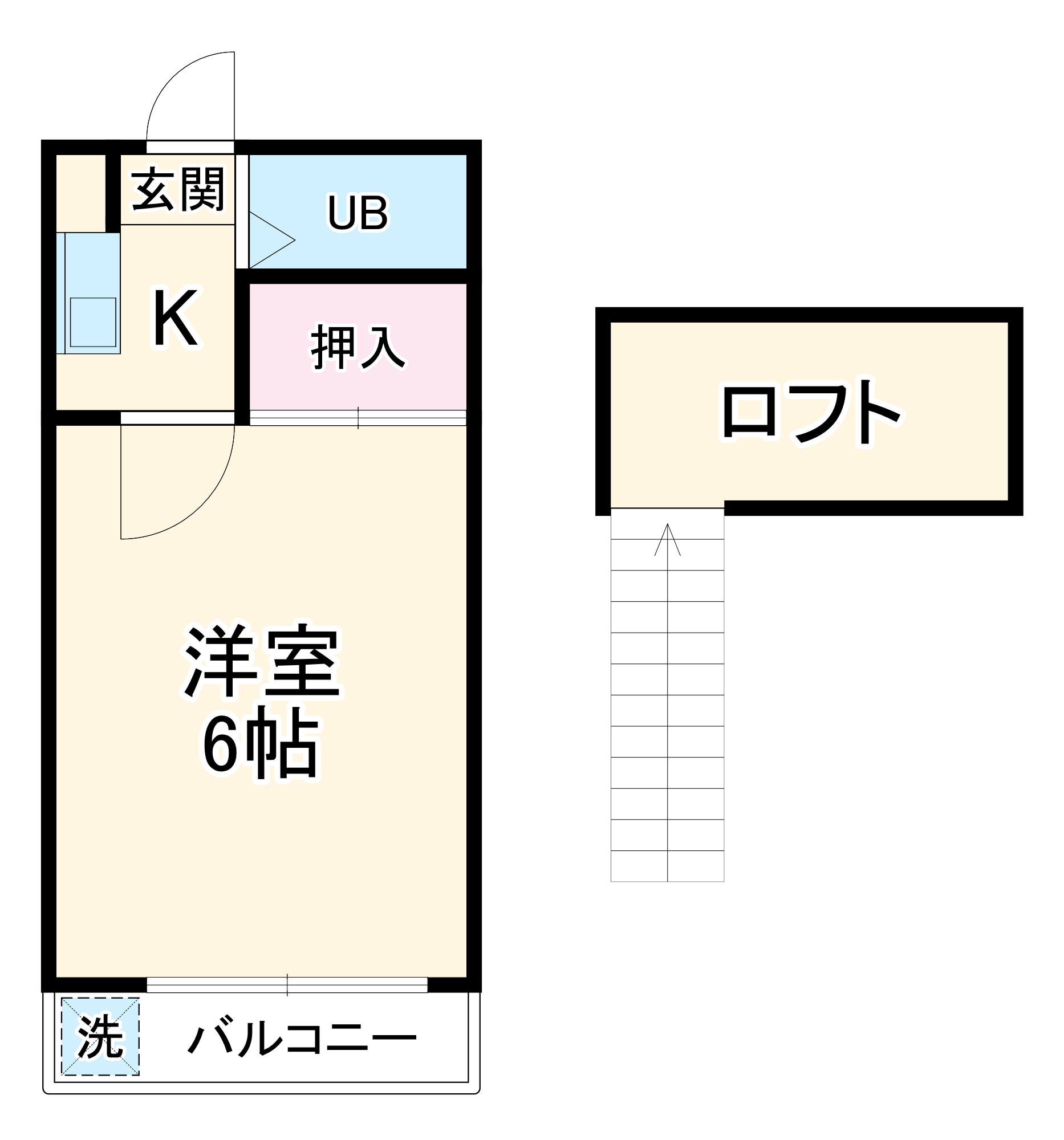 ハイツ大和田の間取り