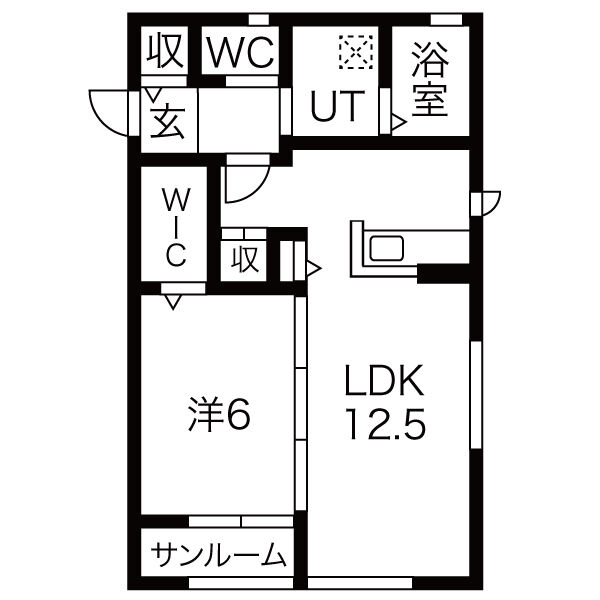 レトア・シャトーDの間取り
