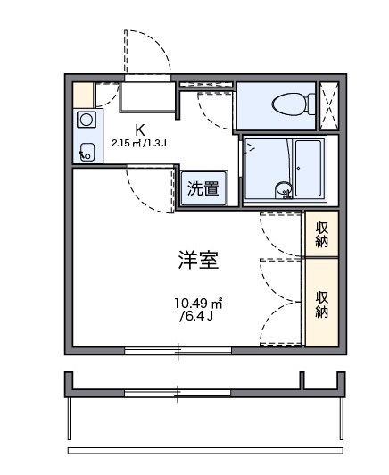 レオパレスカサベルデの間取り
